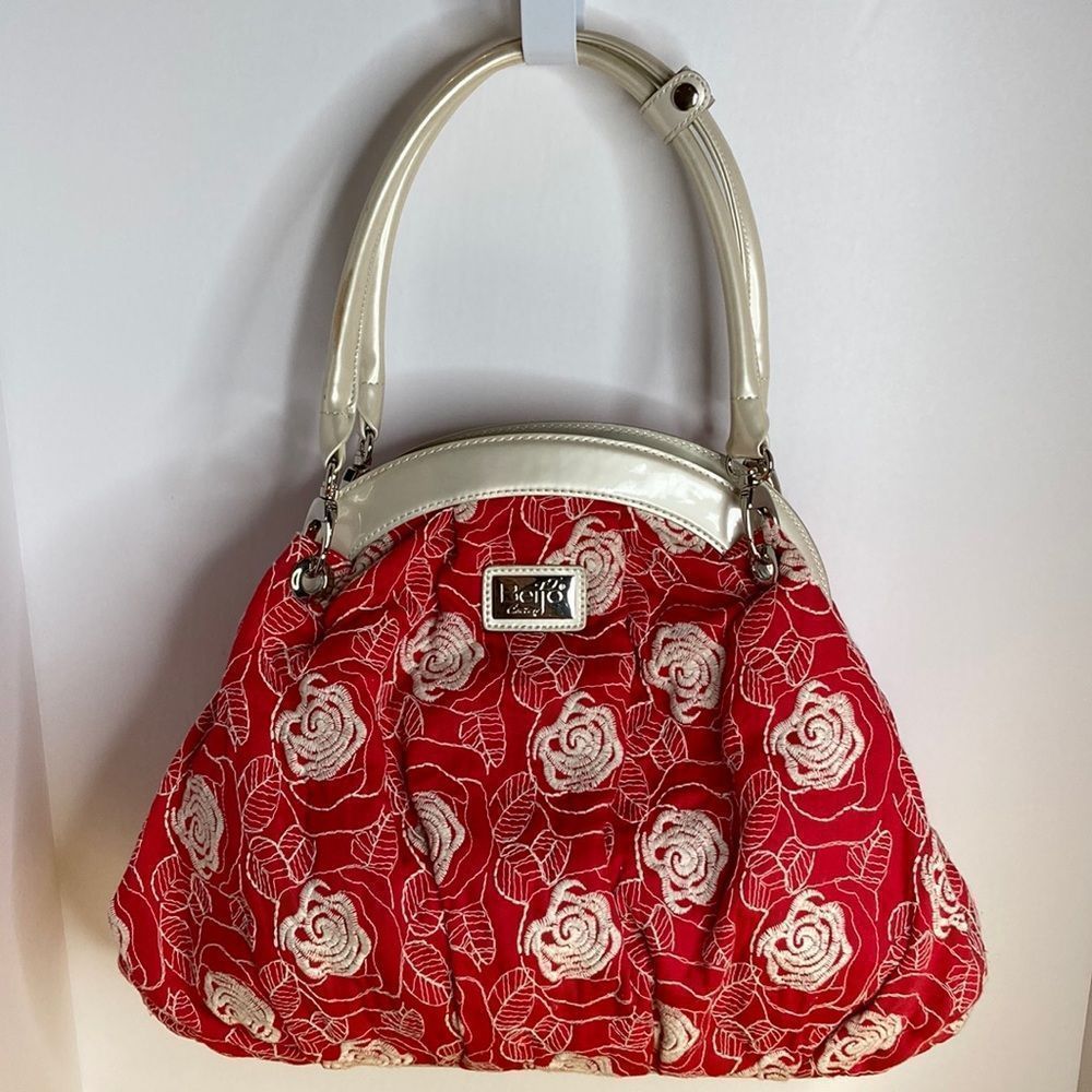 Beijo Couture Bag Shoulder Bag Embroidered Floral Shoulder Bag